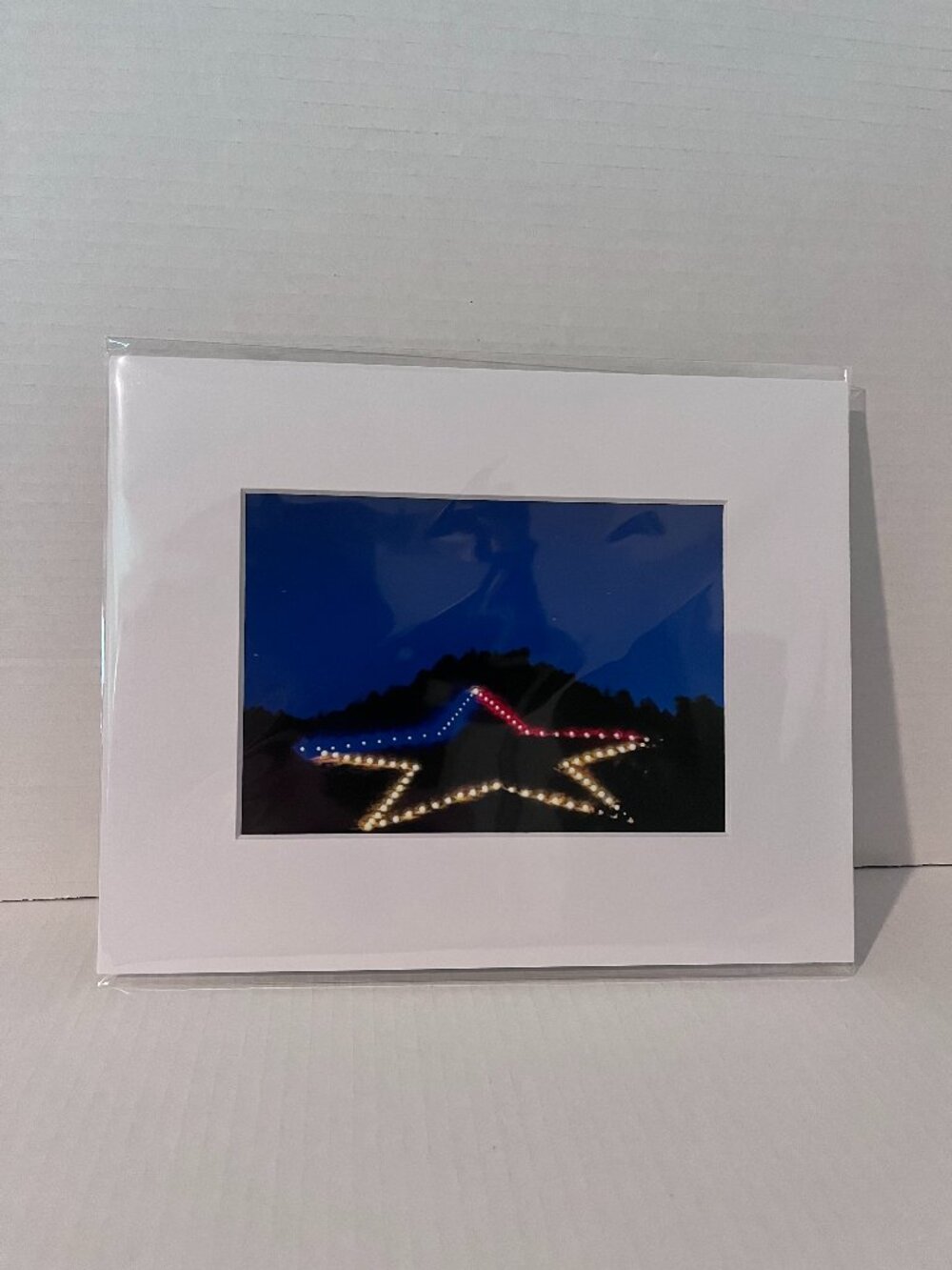 Palmer Lake Star Colorado Photography Print 10in x 8in Mat NWT 4th of July